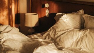 Bed in morning light